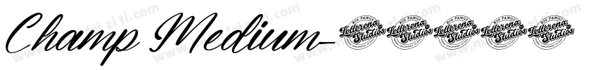 Champ Medium字体转换